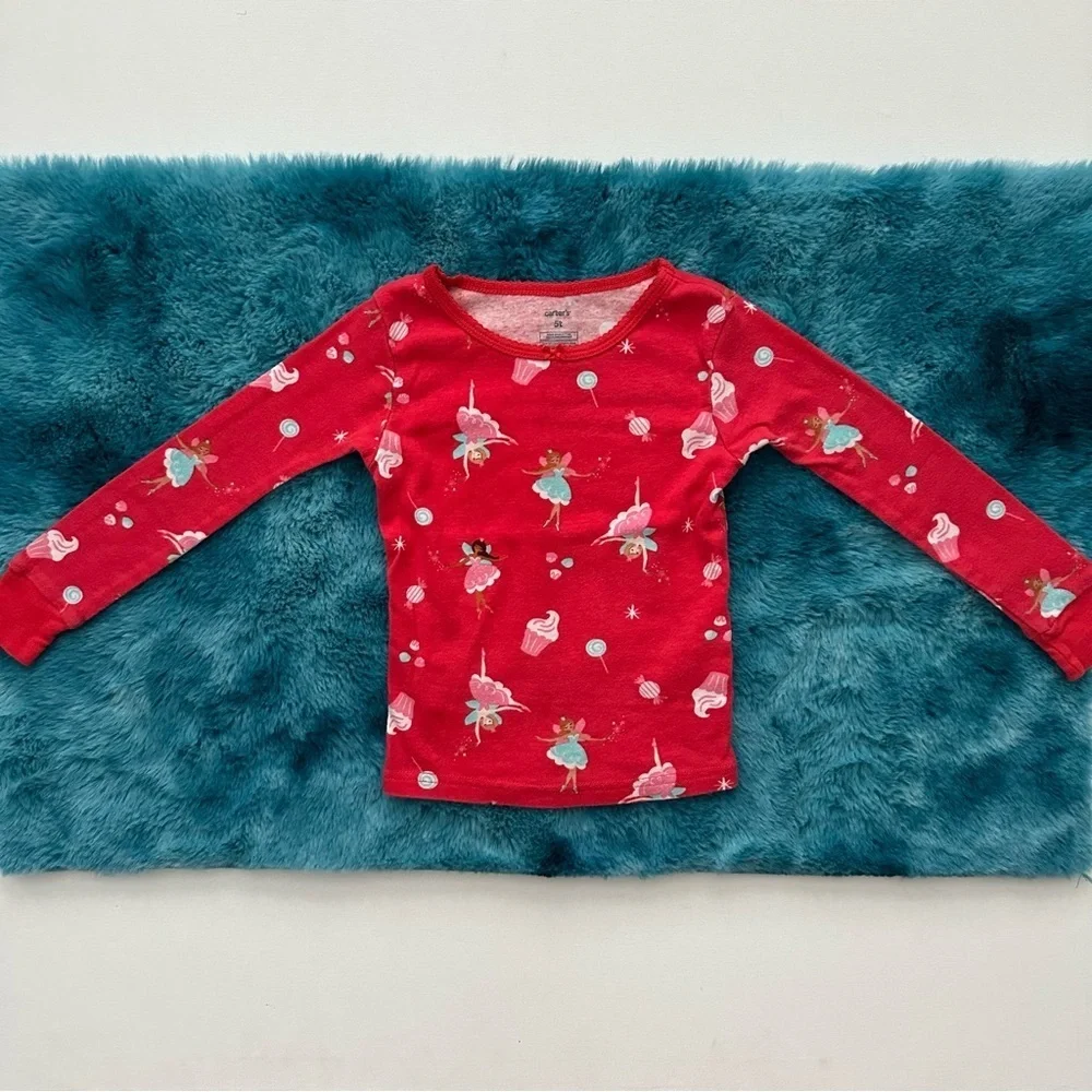 Carter’s Toddler Girl Long Sleeve Pajama Set Size 5T